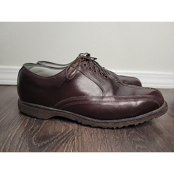 FootJoy‎ Mens Sz 9D Classics Dress Casual Leisure Brown Oxblood Shoes 55709 - Picture 2 of 7